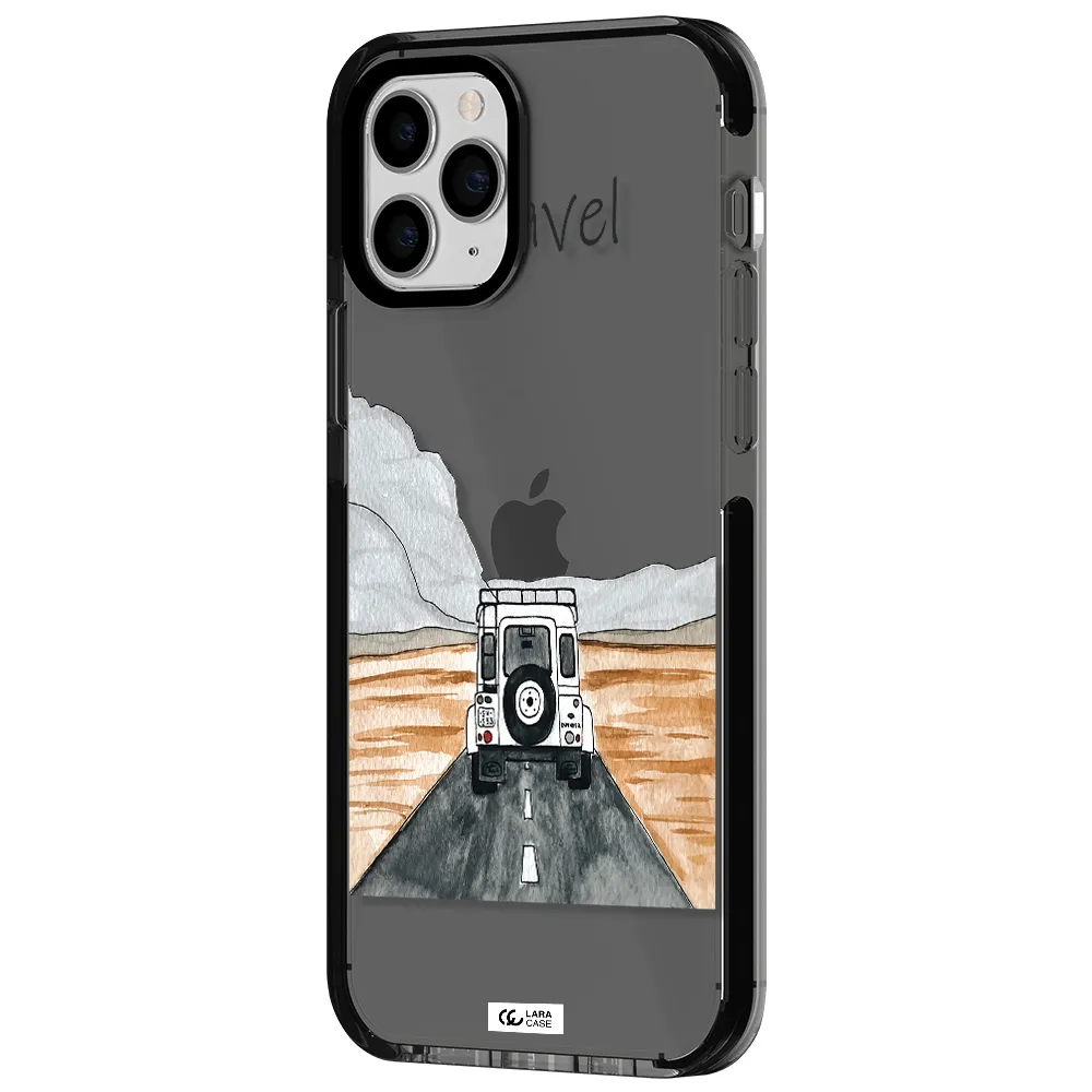 Off-Road Travel Apple iPhone 11 pro max impact Smoke Black Case