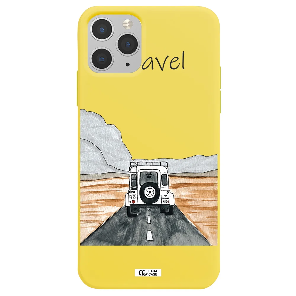Off-Road Travel Apple iPhone 11 pro max Silicone canary yellow Case
