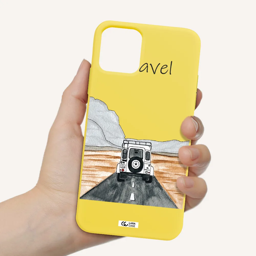 Off-Road Travel Apple iPhone 11 pro max Silicone canary yellow Case