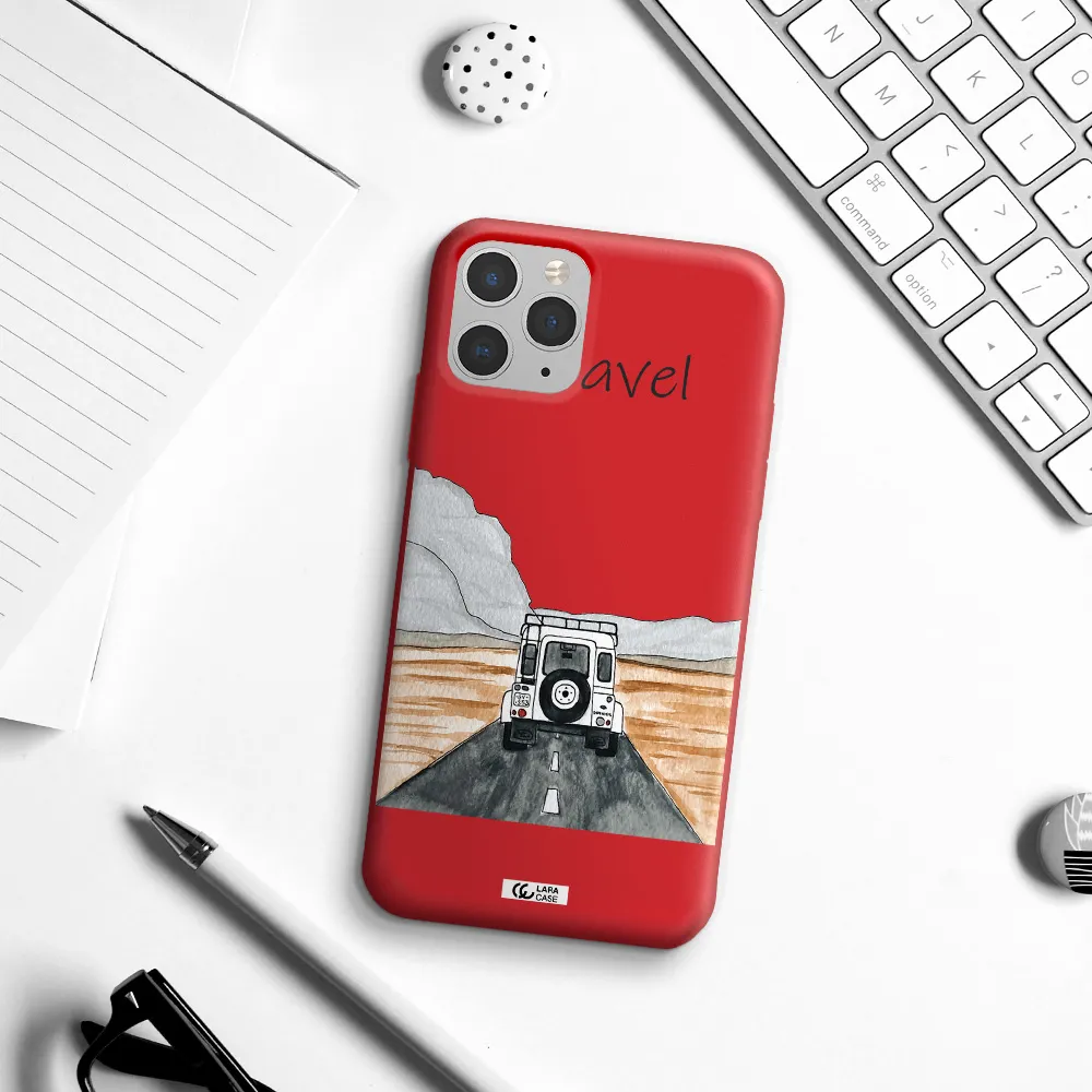 Off-Road Travel Apple iPhone 11 pro Silicone Imperial Red Case