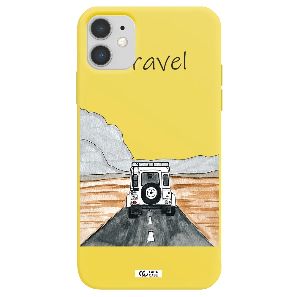 Off-Road Travel Apple iPhone 11 Silicone canary yellow Case