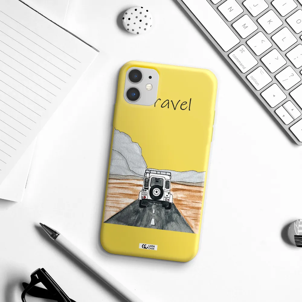 Off-Road Travel Apple iPhone 11 Silicone canary yellow Case