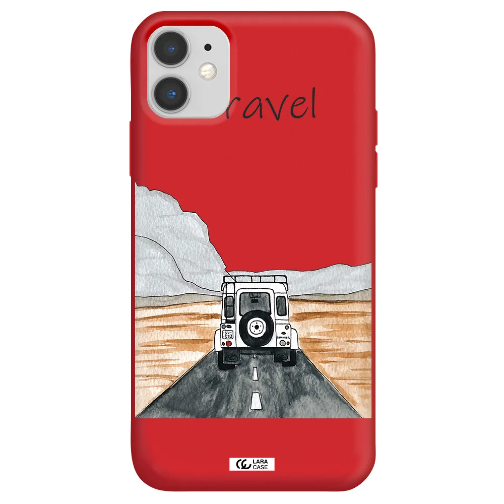 Off-Road Travel Apple iPhone 11 Silicone Imperial Red Case