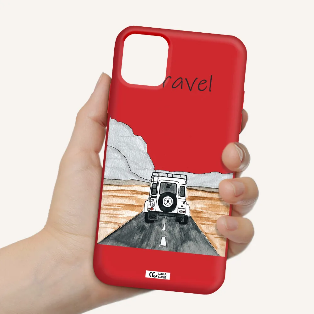 Off-Road Travel Apple iPhone 11 Silicone Imperial Red Case