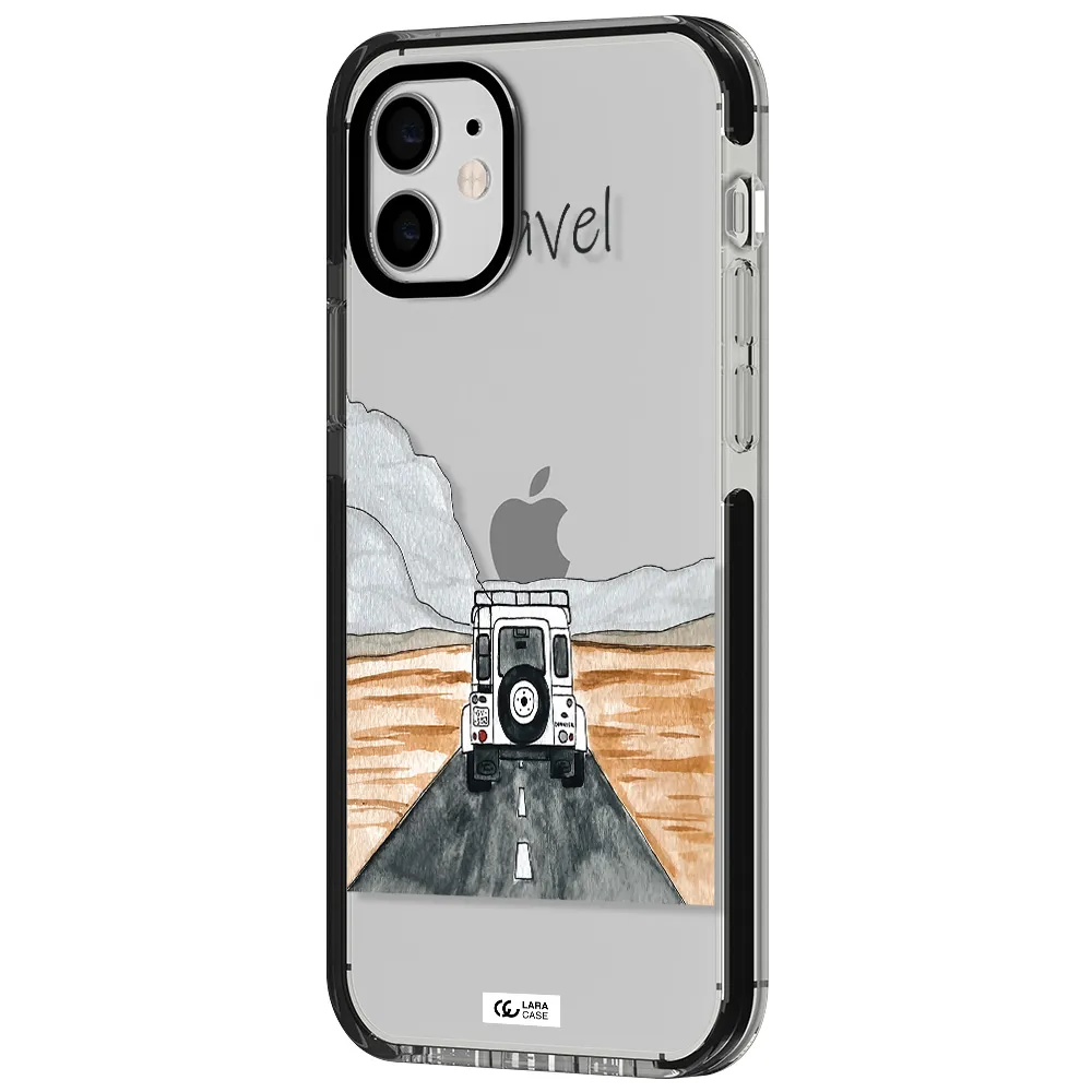 Off-Road Travel Apple iPhone 12 impact black border Case