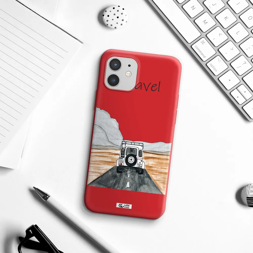 Off-Road Travel Apple iPhone 12 mini Silicone Imperial Red Case