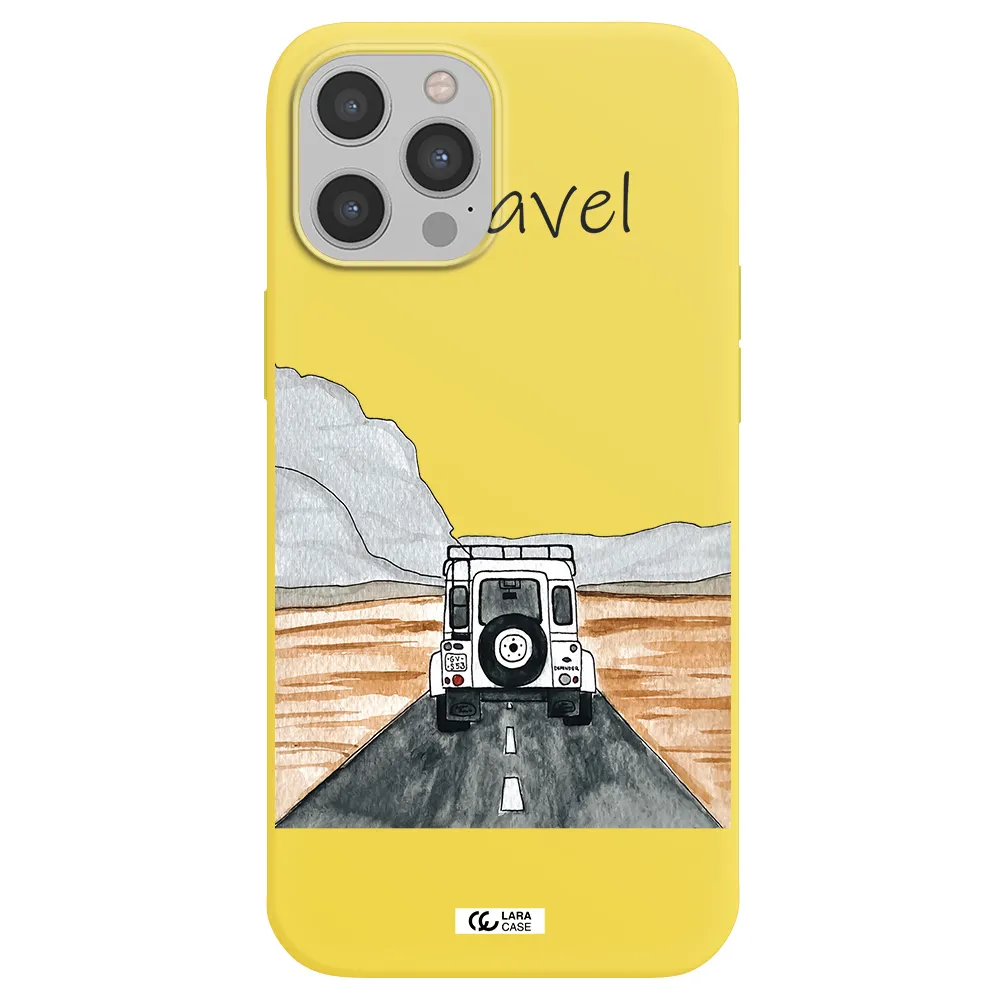 Off-Road Travel Apple iPhone 12 pro max Silicone canary yellow Case