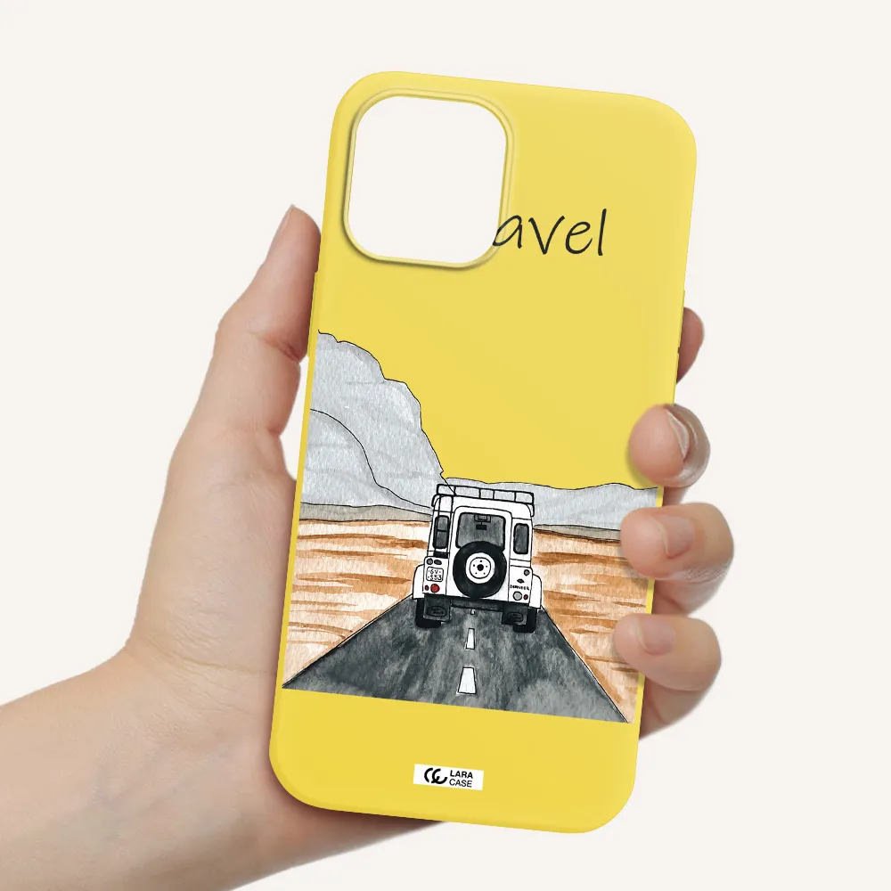 Off-Road Travel Apple iPhone 12 pro max Silicone canary yellow Case