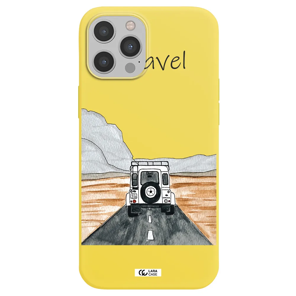 Off-Road Travel Apple iPhone 12 pro Silicone canary yellow Case