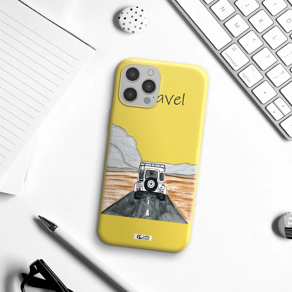Off-Road Travel Apple iPhone 12 pro Silicone canary yellow Case