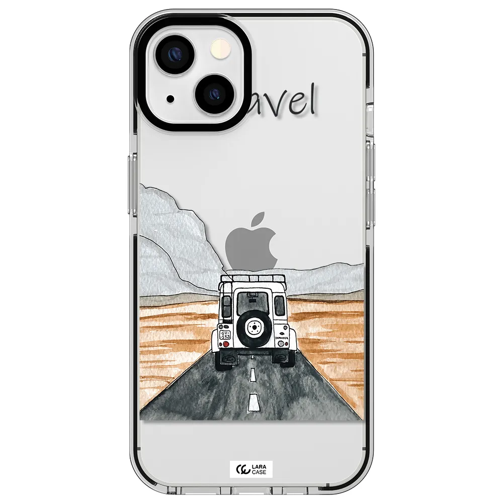 Off-Road Travel Apple iPhone 13 impact black border Case