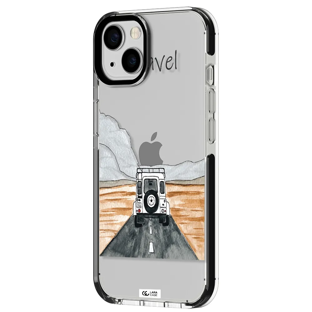 Off-Road Travel Apple iPhone 13 impact black border Case