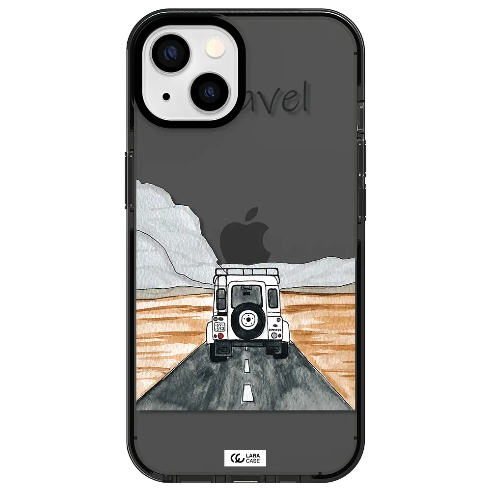 Off-Road Travel Apple iPhone 13 impact Smoke Black Case