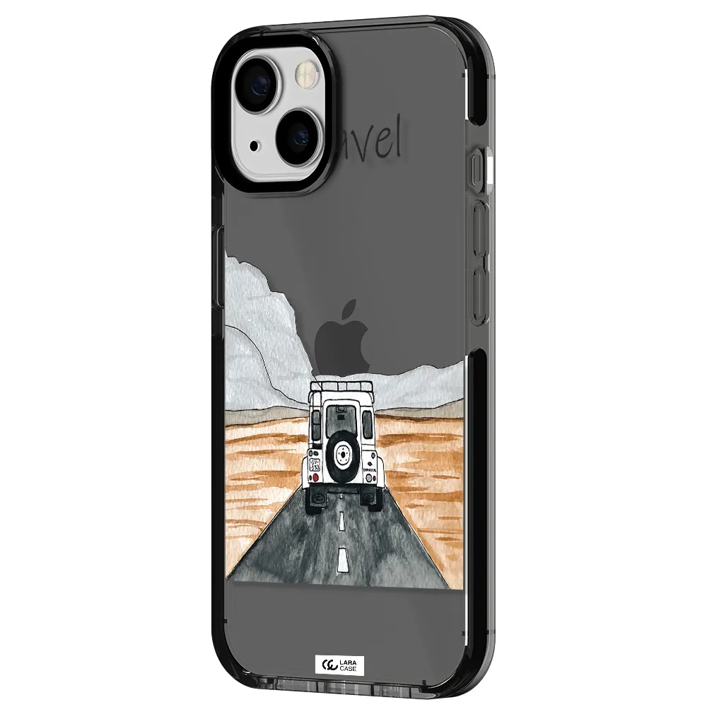 Off-Road Travel Apple iPhone 13 impact Smoke Black Case