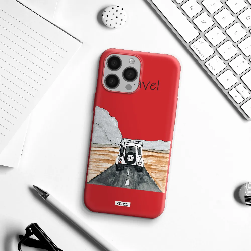 Off-Road Travel Apple iPhone 13 Pro Max Silicone Imperial Red Case