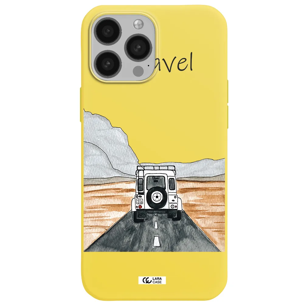 Off-Road Travel Apple iPhone 13 Pro Silicone canary yellow Case