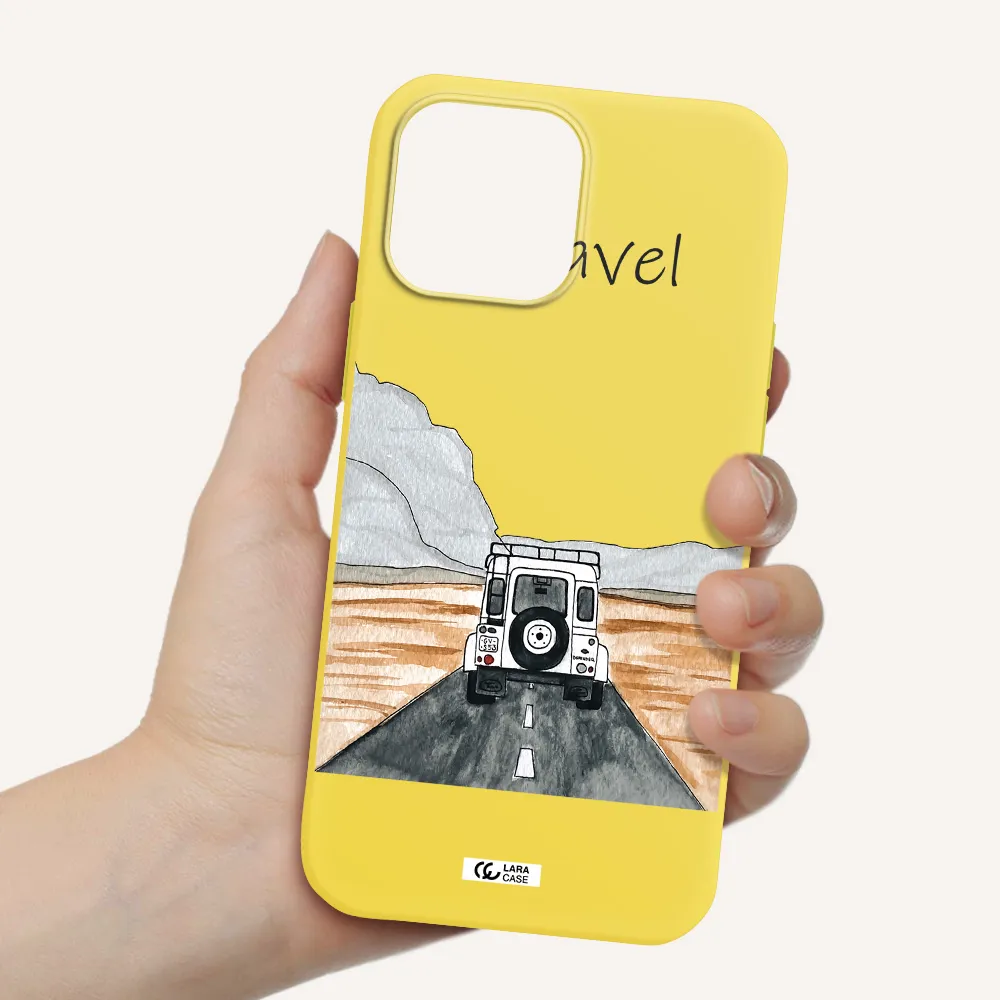 Off-Road Travel Apple iPhone 13 Pro Silicone canary yellow Case