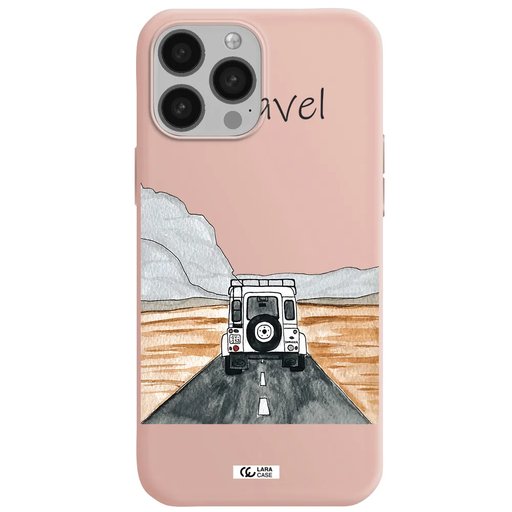 Off-Road Travel Apple iPhone 13 Pro Silicone pastel pink Case