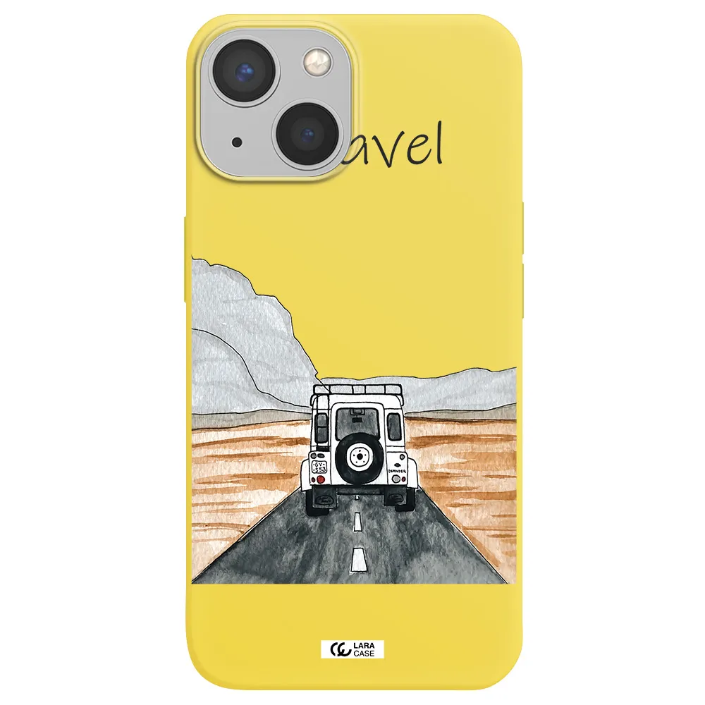 Off-Road Travel Apple iPhone 13 Silicone canary yellow Case