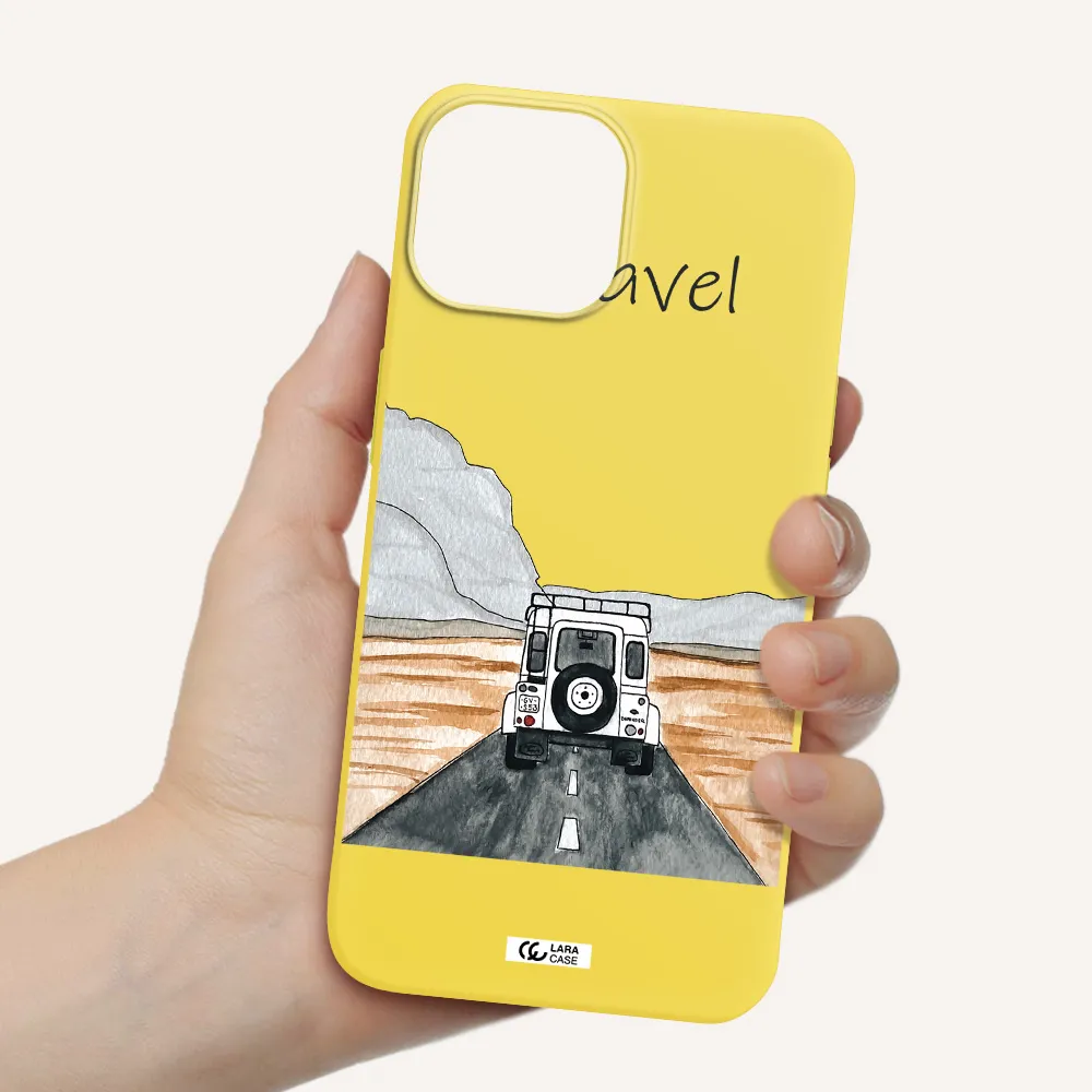 Off-Road Travel Apple iPhone 13 Silicone canary yellow Case
