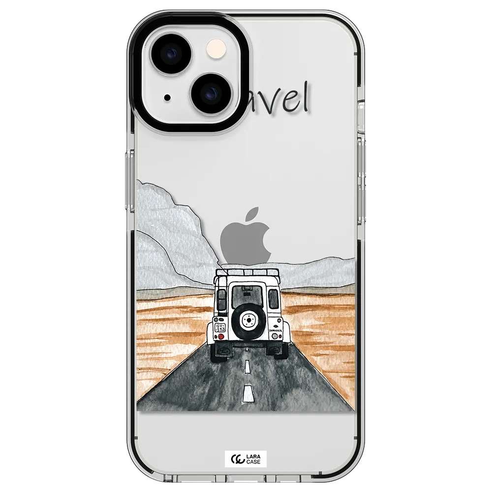 Off-Road Travel Apple iPhone 14 impact black border Case