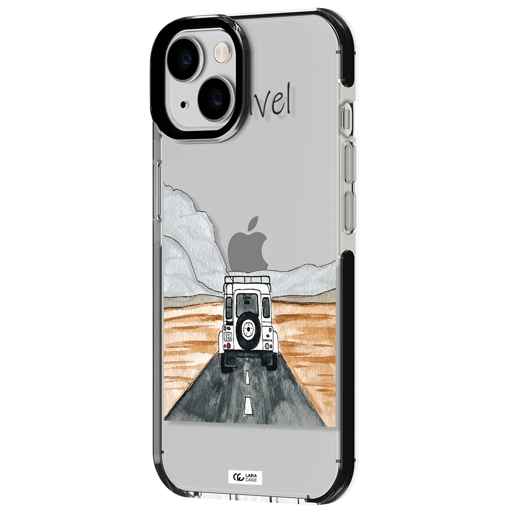 Off-Road Travel Apple iPhone 14 impact black border Case