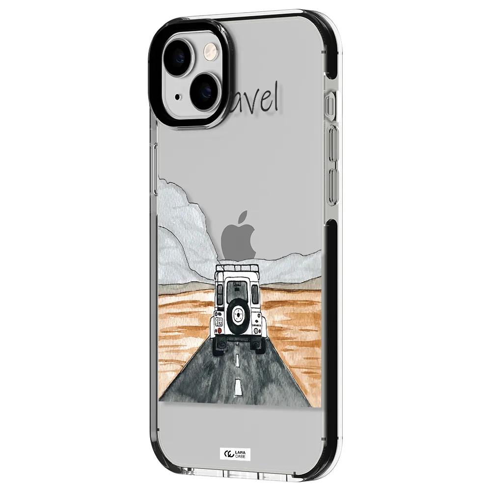 Off-Road Travel Apple iPhone 14 plus impact black border Case