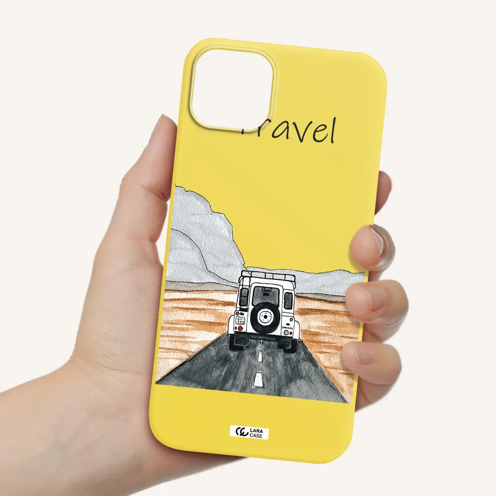 Off-Road Travel Apple iPhone 14 plus Silicone canary yellow Case