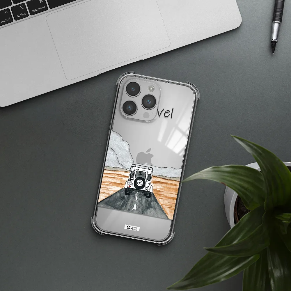 Off-Road Travel Apple iPhone 14 pro max Clear PC Case