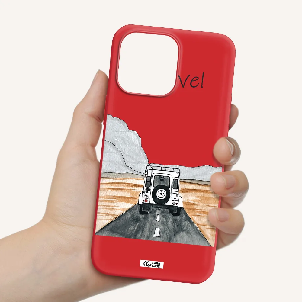 Off-Road Travel Apple iPhone 14 pro max Silicone Imperial Red Case