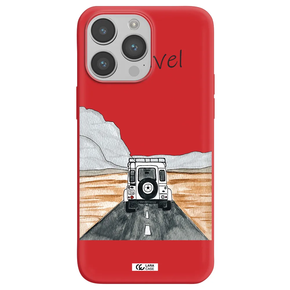 Off-Road Travel Apple iPhone 14 pro Silicone Imperial Red Case