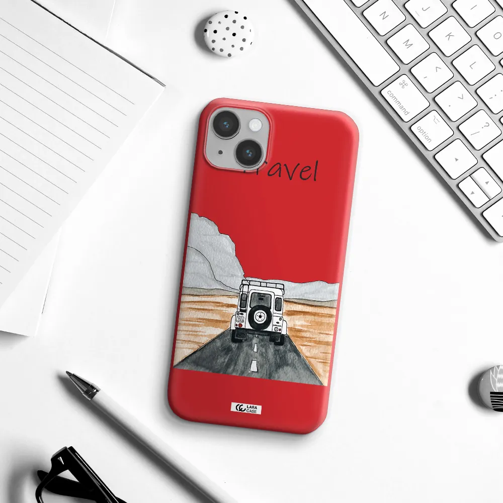 Off-Road Travel Apple iPhone 14 Silicone Imperial Red Case