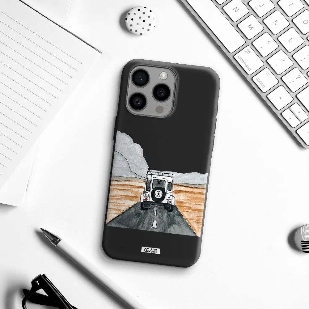 Off-Road Travel Apple Iphone 15 Pro max Silicone black Case