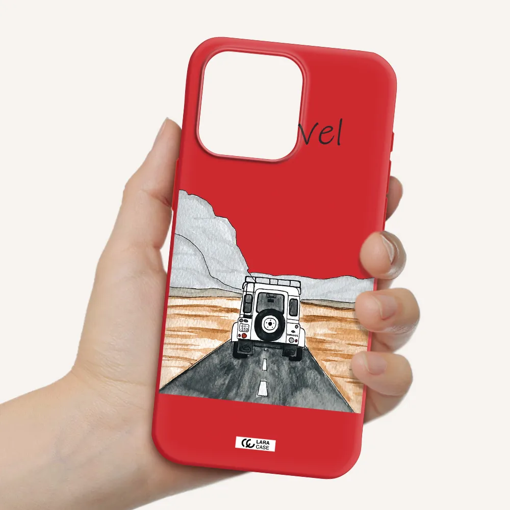 Off-Road Travel Apple Iphone 15 Pro Max Silicone Imperial Red Case