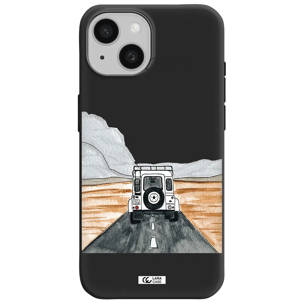 Off-Road Travel Apple iPhone 15 Silicone black Case