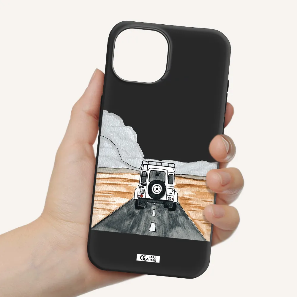Off-Road Travel Apple iPhone 15 Silicone black Case