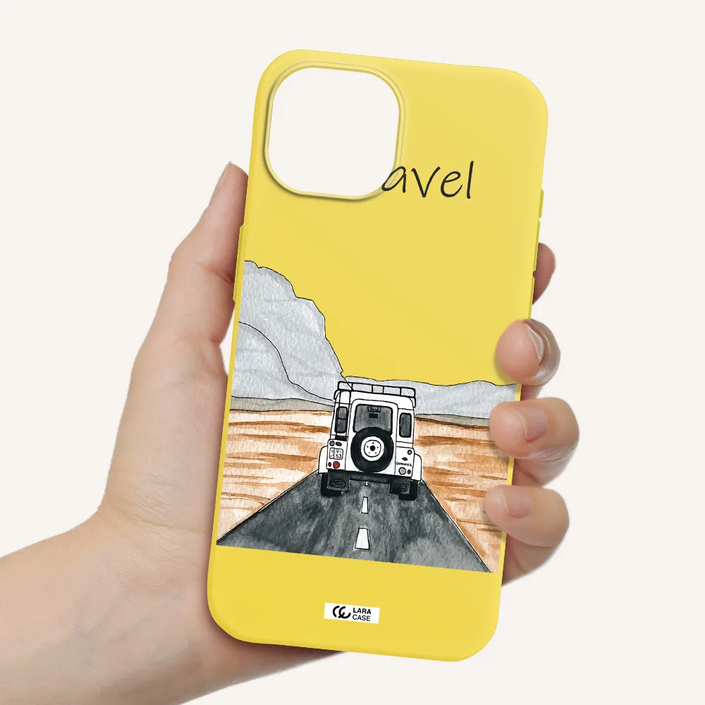 Off-Road Travel Apple iPhone 15 Silicone canary yellow Case