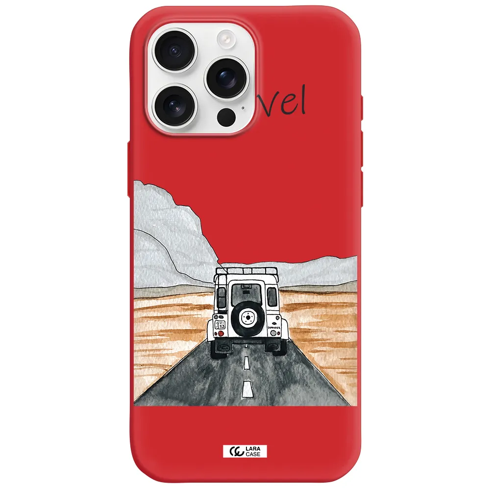 Off-Road Travel Apple Iphone 16 Pro Max Silicone Imperial Red Case