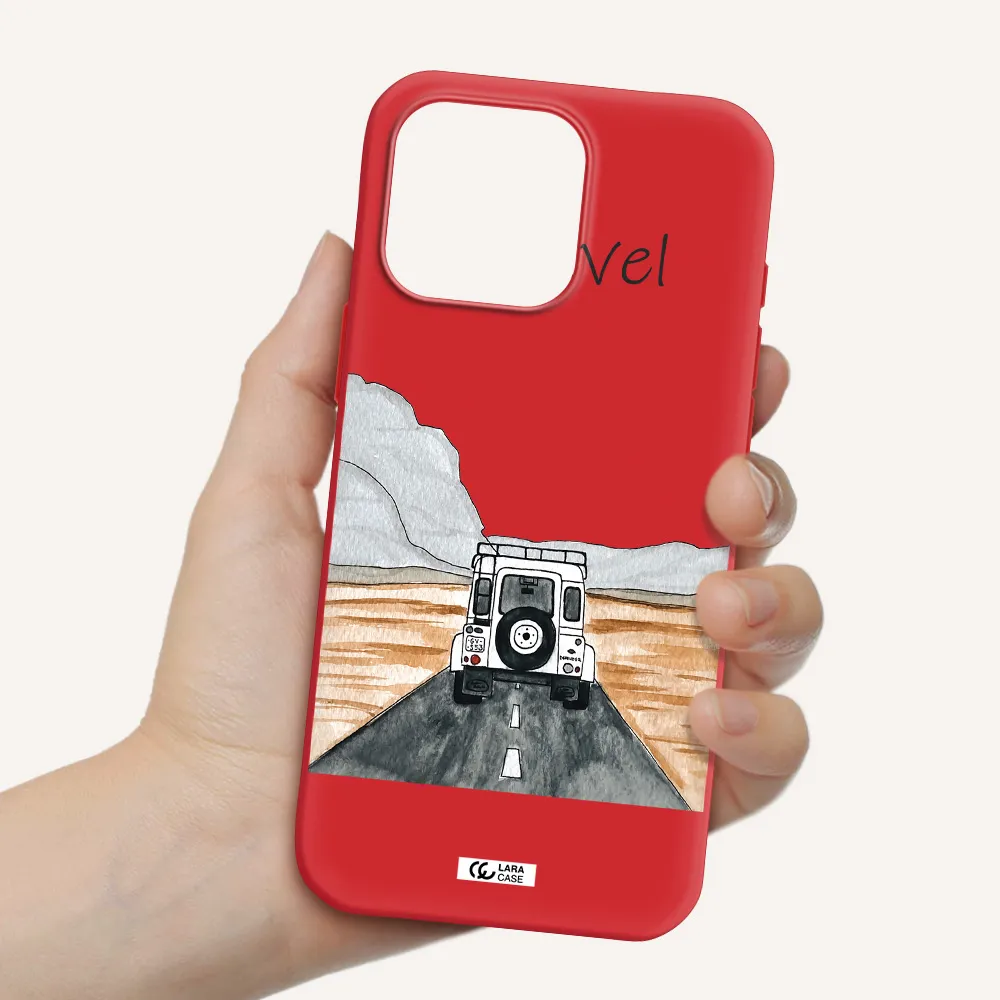 Off-Road Travel Apple Iphone 16 Pro Max Silicone Imperial Red Case