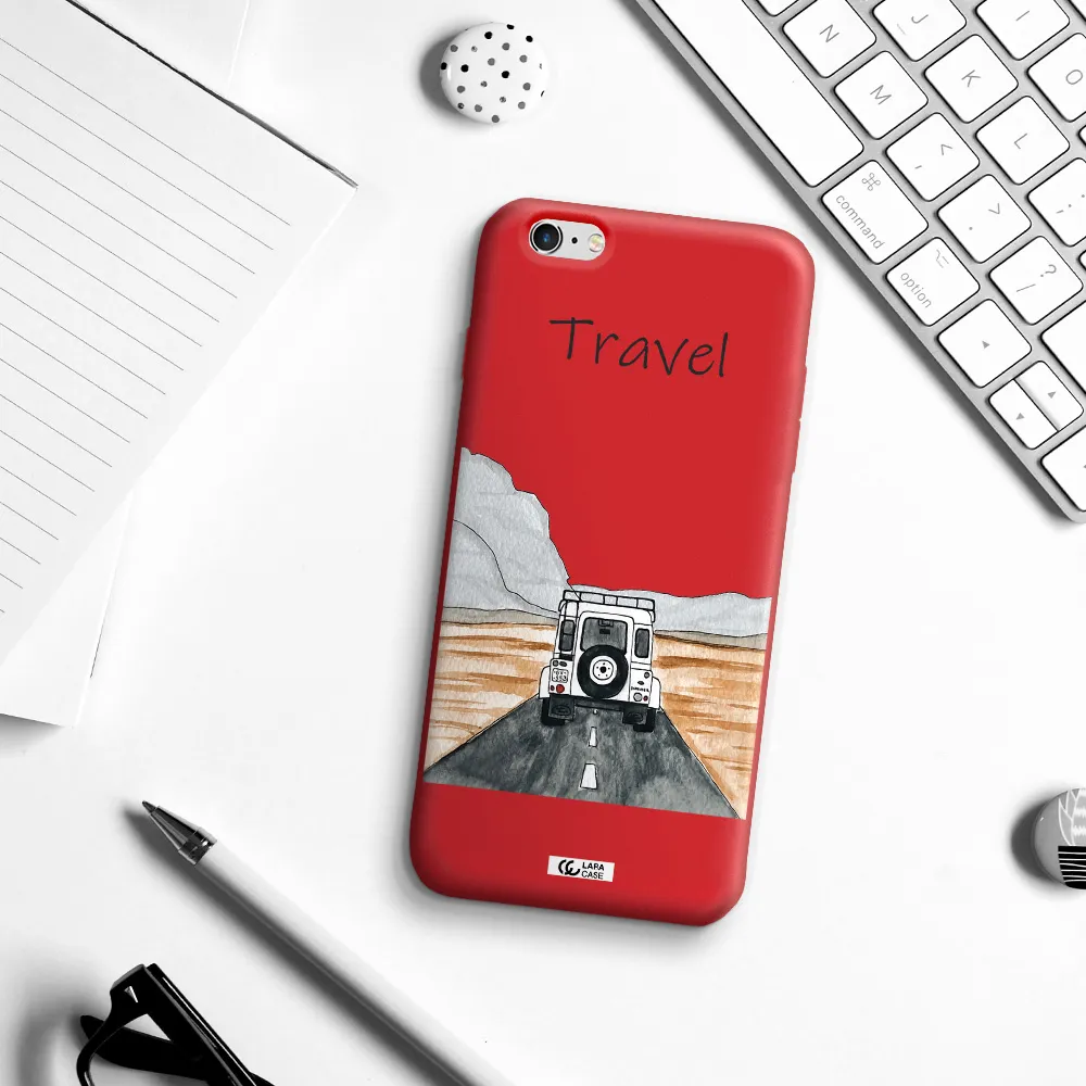 Off-Road Travel Apple iPhone 6 plus Silicone Imperial Red Case