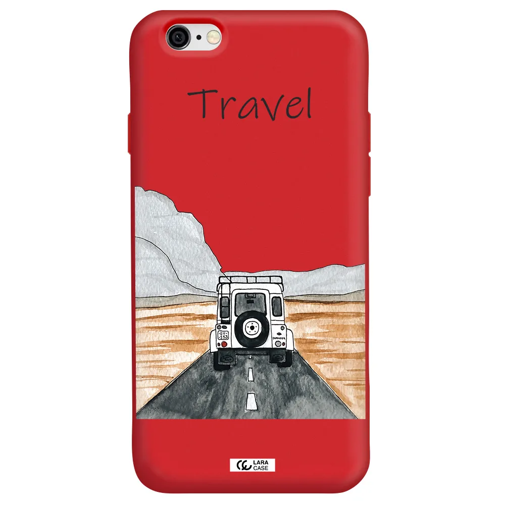 Off-Road Travel Apple iPhone 6 Silicone Imperial Red Case