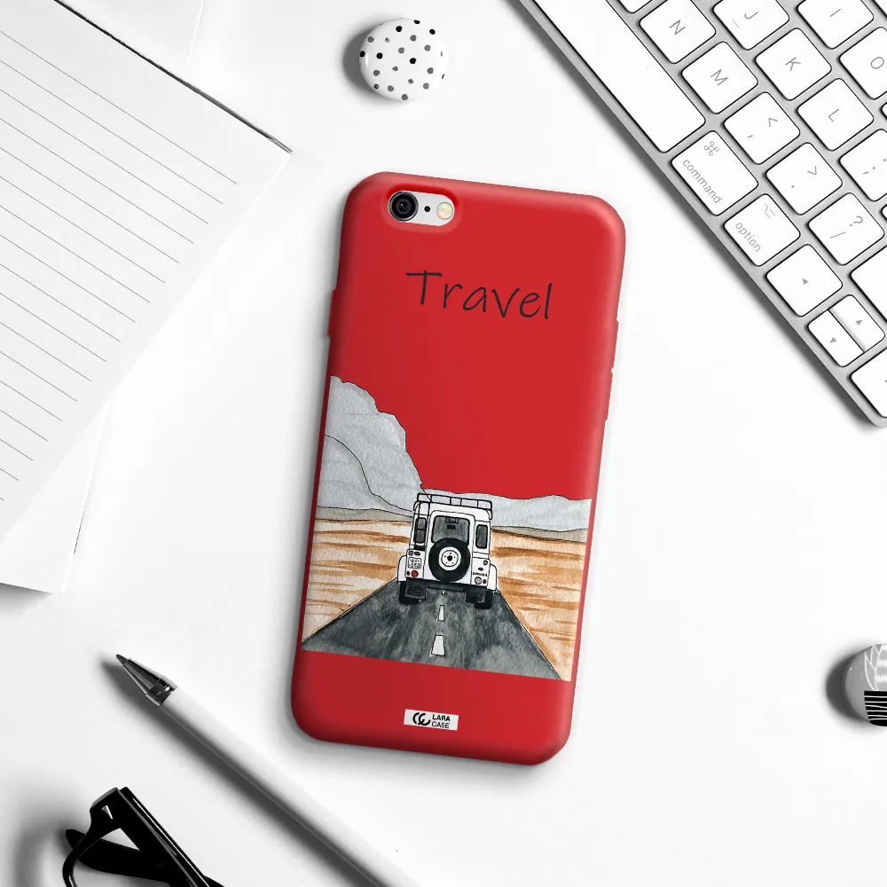 Off-Road Travel Apple iPhone 6 Silicone Imperial Red Case