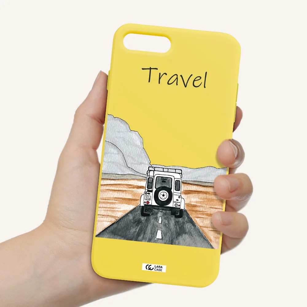 Off-Road Travel Apple iPhone 7 plus Silicone canary yellow Case