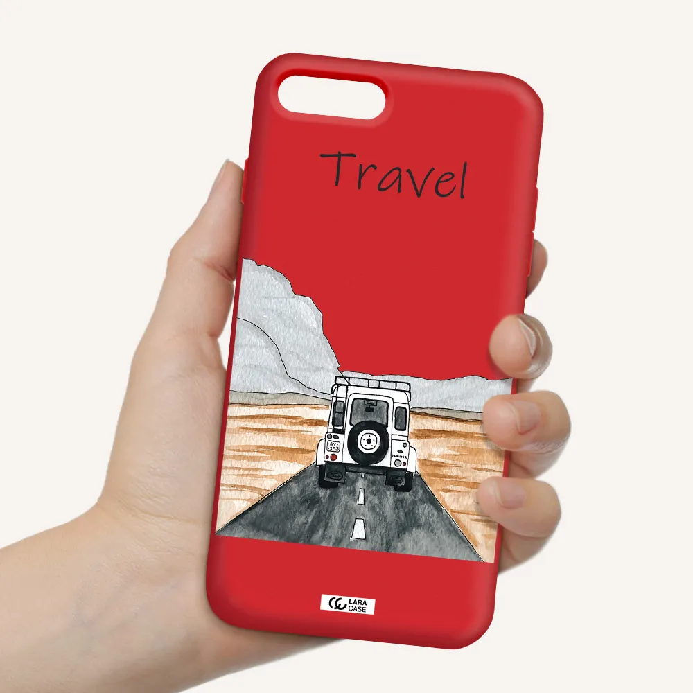 Off-Road Travel Apple iPhone 7 plus Silicone Imperial Red Case
