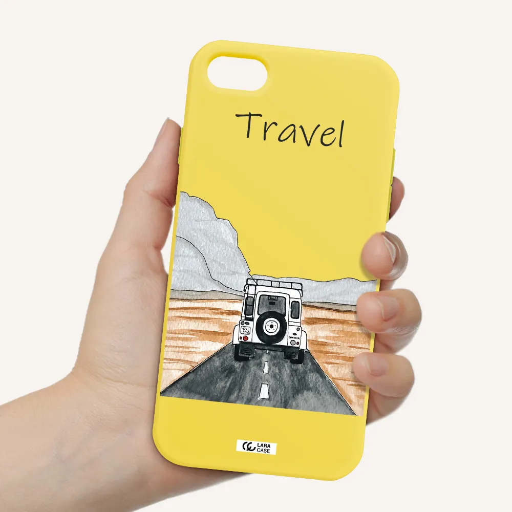 Off-Road Travel Apple iPhone 7 Silicone canary yellow Case