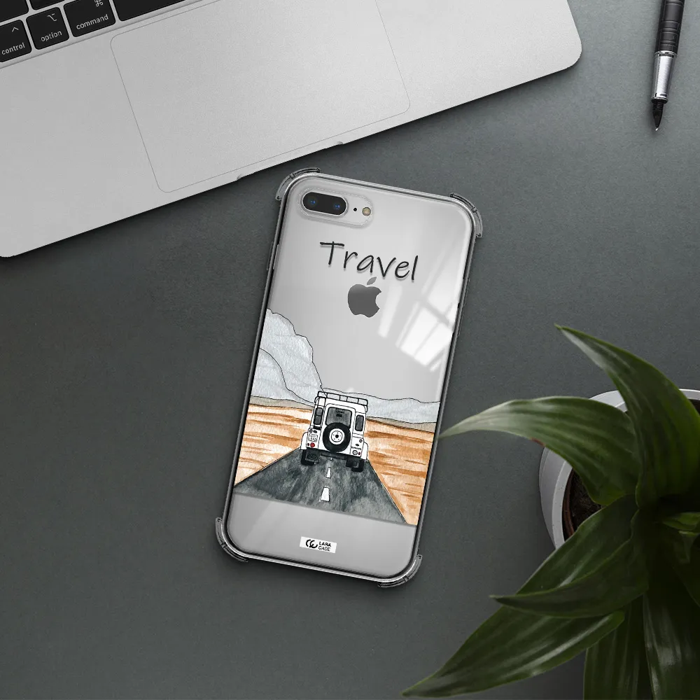 Off-Road Travel Apple iPhone 8 plus Clear PC Case