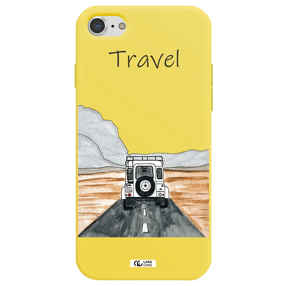 Off-Road Travel Apple iPhone 8 Silicone canary yellow Case