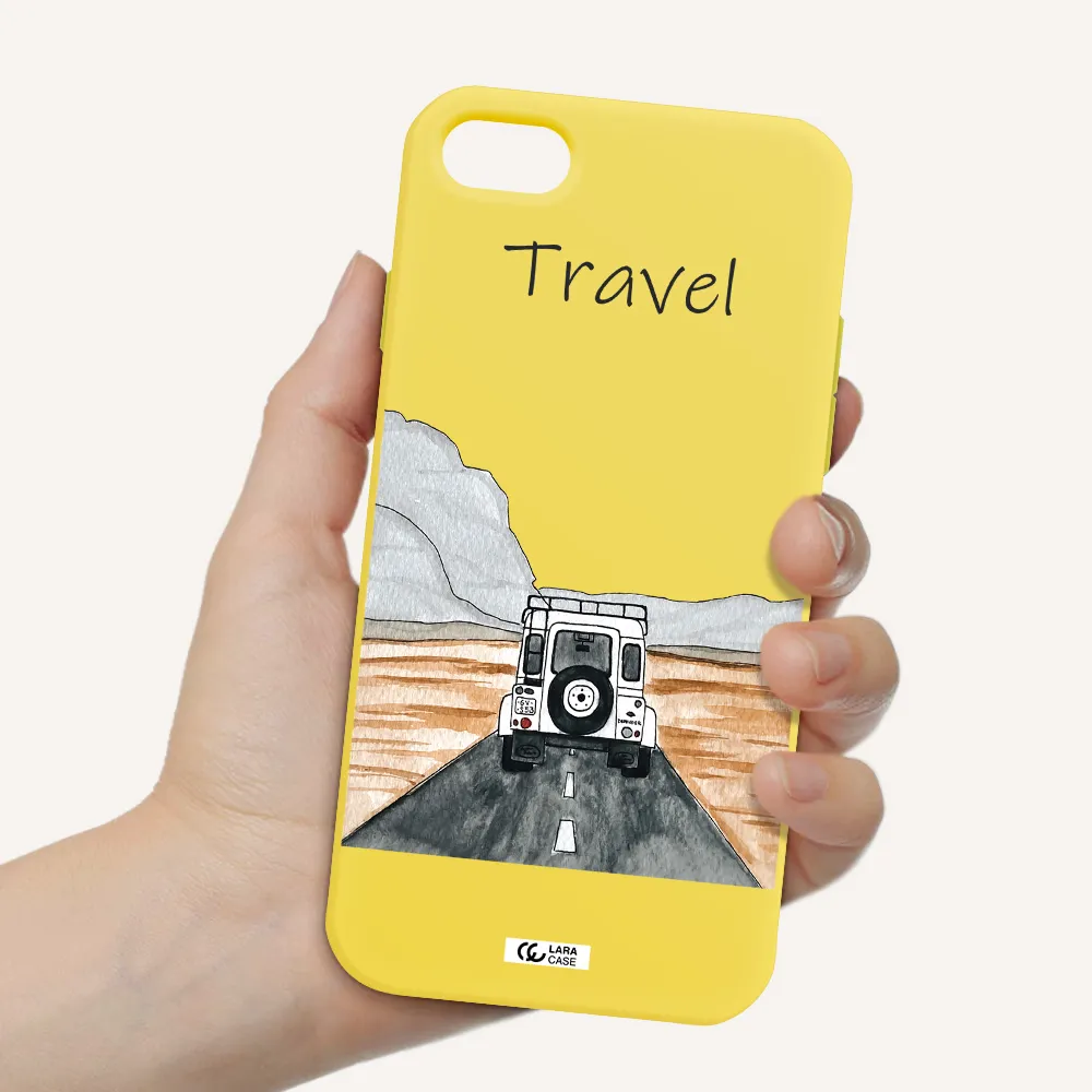 Off-Road Travel Apple iPhone 8 Silicone canary yellow Case