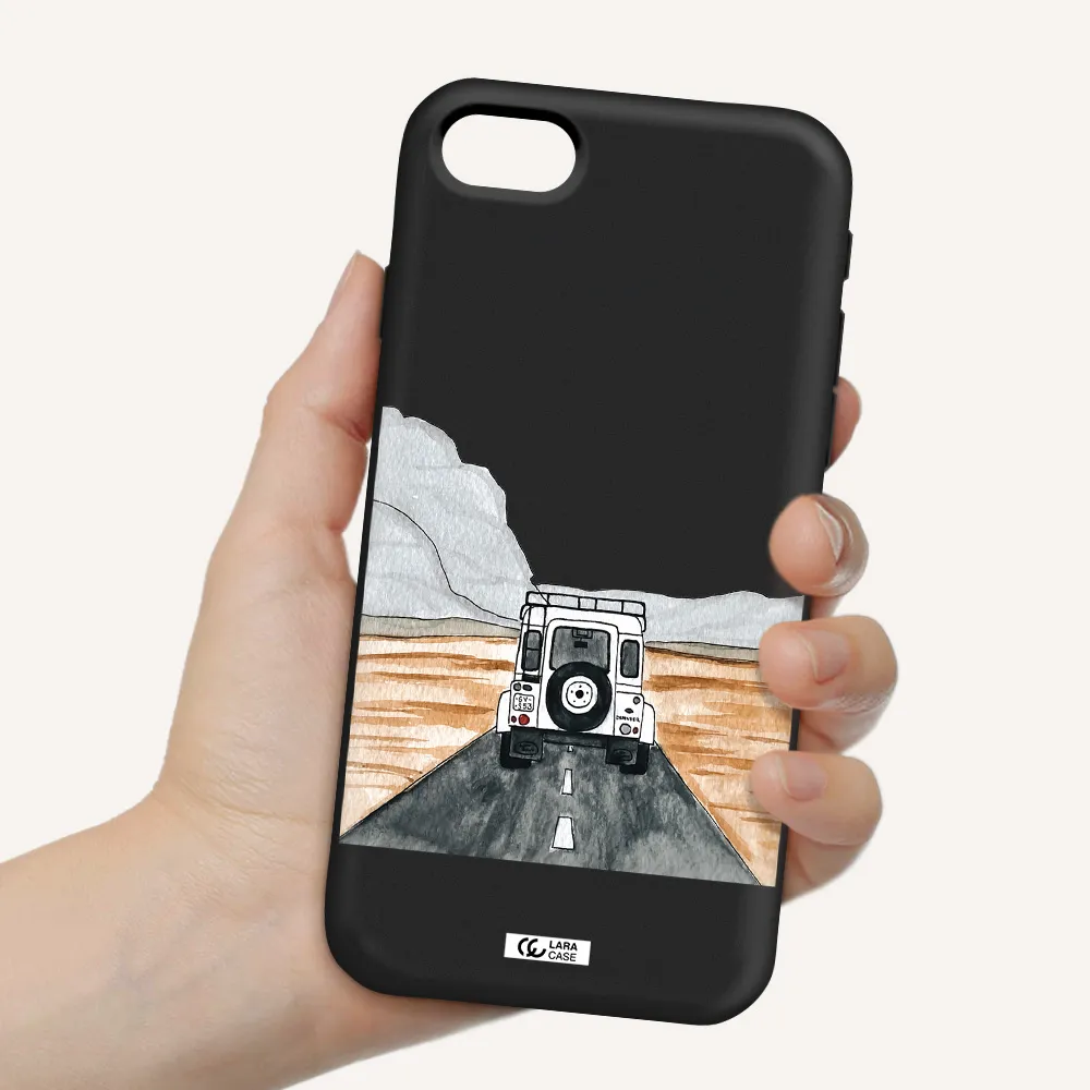 Off-Road Travel Apple iPhone se 2020 Silicone black Case