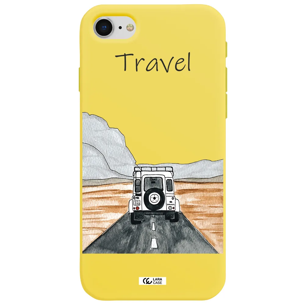 Off-Road Travel Apple iPhone se 2020 Silicone canary yellow Case